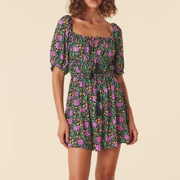 Spell Village Mini Dress in Forest - Picture 2 of 10